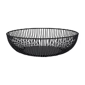 《VEGA》Fraser直紋鏤空水果籃 | 水果盤 水果籃 - 黑28cm