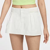 NIKE AS W NSW CANVAS LR MINI SKIRT 女休閒短裙-白-FN2238121 XL 白色