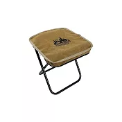 E.C outdoor 迷你超輕量折疊鋁合金椅凳 摺疊凳 戰術馬扎 排隊椅 營椅 釣魚 摺疊椅 童軍椅 -卡其色