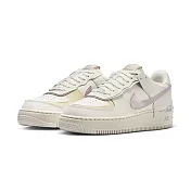 W Nike Air Force 1 Shadow 米白淡紫 女鞋 休閒鞋 厚底 增高 DZ1847-104 US8.5 米白淡紫