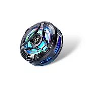 [野一夏] 降熱神器冰封磁吸式手機散熱器｜螢幕溫度顯示 渦輪風扇快速降溫 安卓蘋果通用 附夾子+磁吸片  -黑色