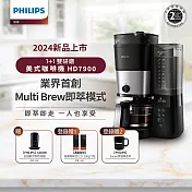 【飛利浦 PHILIPS】HD7900 全自動雙研磨美式咖啡機+CA6500全自動冷熱奶泡機