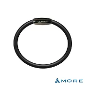 &MORE愛迪莫 GX Pro 石墨烯超傳導鈦鍺手環 L 神秘槍灰+黑色