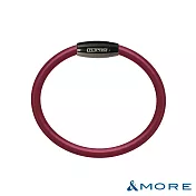 &MORE愛迪莫 GX Pro 石墨烯超傳導鈦鍺手環 M 神秘槍灰+紅色