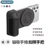 【BBC-8】Magsafe 仿單眼磁吸手機拍照手把 黑色