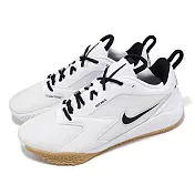 Nike 排球鞋 Air Zoom HyperAce 3 男鞋 女鞋 白 黑 室內運動 運動鞋 FQ7074-101
