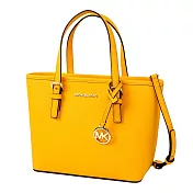 MICHAEL KORS 防刮皮革托特斜背手提兩用包-黃