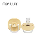 MOYUUM 韓國 母乳實感辛奇奶嘴 - 6M+ 夜光系列 奶黃色