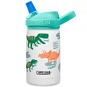 【美國 CamelBak】350ml eddy+兒童吸管不鏽鋼保溫瓶(保冰) - 化石恐龍