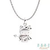 甜蜜約定 HelloKitty 射手座Kitty純銀墜子 送白鋼項鍊