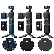 JJC大疆DJI副廠OSMO Pocket 3相機包膜保護貼膜SS-OSP3保護膜(3M材質/不殘膠※/可重覆黏貼/防刮抗汙)貼皮 適Pocket3 啞光黑