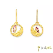 【Just Gold 鎮金店】頌愛 黃金耳環