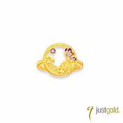 【Just Gold 鎮金店】頌愛 黃金戒指(港圍) 13 黃金