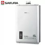 【SAKURA 櫻花】16L 智能恆溫熱水器 DH1605 (桶裝瓦斯LPG) 送安裝