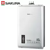 【SAKURA 櫻花】16L 智能恆溫熱水器 DH1605 (桶裝瓦斯LPG) FE式 送安裝