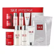 SK-II 9件體驗組(洗面乳20g+青春露30ml+亮采水30ml+致臻活膚霜15gX2+面膜X4)-國際航空版