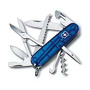 VICTORINOX 瑞士維氏 15用狩獵者瑞士刀-透明藍
