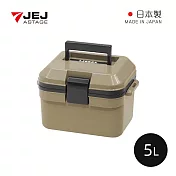 【日本JEJ】IJSSEL 日本製手提肩揹兩用保冷冰桶-5L- 卡其棕