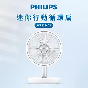 Philips 飛利浦 迷你行動循環摺疊風扇 15H無線續航/多角度調節/輕音省電 (ACR2124DX)