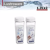 【Lustroware】日本巖崎日本製密封防漏耐熱冷水壺-1.2L 2入組 (原廠總代理)