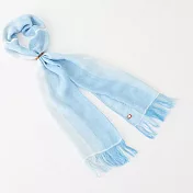 日本今治極冷圍巾 - 粉蝶花藍