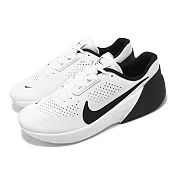Nike 訓練鞋 Air Zoom TR 1 男鞋 白 黑 麂皮 氣墊 緩震 穩定 運動鞋 DX9016-103