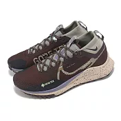 Nike 防水野跑鞋 React Pegasus Trail 4 GTX 男鞋 可可棕 綠 越野 戶外 運動鞋 HF5707-201 25cm BROWN/BEIGE