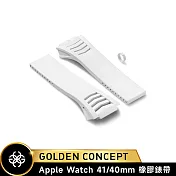 ★送原廠好禮★Golden Concept Apple Watch 40/41mm 橡膠錶帶 WS-RS41 白色