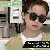 【SUNS】兒童偏光太陽眼鏡 彈力壓不壞材質 時尚韓版ins墨鏡 寶麗來鏡片 抗UV400 S857 經典黑