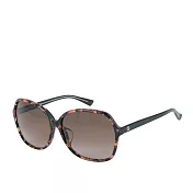 GUCCI GG Logo 粉橘色玳瑁花紋墨鏡_展示品 (黑色)