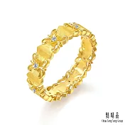 【點睛品】復古鏤空 黃金鑽石戒指 9 黃金
