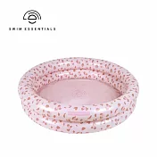 Swim Essentials 荷蘭 充氣戲水池(直徑100cm) -  復古粉小花豹