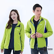 【遊遍天下】男女款防風防潑水抗UV立領外套(GJ10013) S 芥末綠