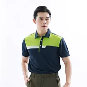 【遊遍天下】男款抗UV吸濕排汗機能POLO衫(GS1035) XL 丈青綠