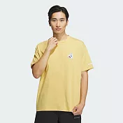 ADIDAS TRX GFX SS TEE 男短袖上衣-黃-IS0306 L 黃色
