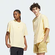 ADIDAS CLASSIC TEE 男女短袖上衣-淺黃-IS8888 L 黃色