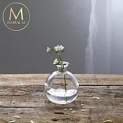 【Floral M】羅⾺玻璃⽔晶⼩花瓶