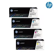 HP 【1黑3彩】原廠彩色四色碳粉匣 201A (CF400A/CF401A/CF402A/CF403A)