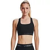 Under Armour 女 Crossback中衝擊運動內衣-黑-1361034-001 L 黑色
