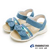 MOONSTAR月星 中童休閒涼鞋 18 單寧藍