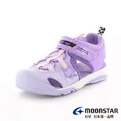 MOONSTAR月星 NI-MO元氣限定漸變中童護趾涼鞋 17 紫