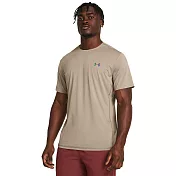 Under Armour 男 Vanish Elite Vent 短T-Shirt-卡其-1383668-203 M 卡其