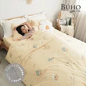 《BUHO》天絲™萊賽爾單人二件式床包枕套組 《萌Q拍貼》