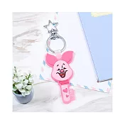 【迪士尼 Disney】迪士尼果凍矽膠鑰匙圈 鑰匙扣吊飾 小豬