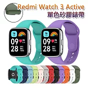 紅米手錶3 Redmi Watch 3 Active單色矽膠錶帶腕帶 黑色