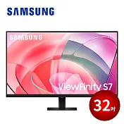 SAMSUNG 32吋 ViewFinity S7 UHD 高解析度平面顯示器 黑色 S32D706EAC
