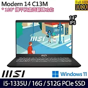 【MSI】微星 Modern 14 C13M-1063TW 14吋/i5-1335U/16G/512G SSD/Win11/ 輕薄商務筆電