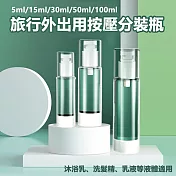 活塞氣壓便攜乳液分裝瓶-15ml (3入組)