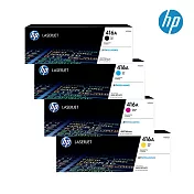 HP 【1黑3彩】原廠彩色四色碳粉匣 416A(W2040A/W2041A/W2042A/W2043A)