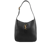 YSL LE 5 A 7 Hobo 小牛皮小款肩揹包 (黑色)